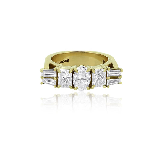 Triple Cut Diamond Ring