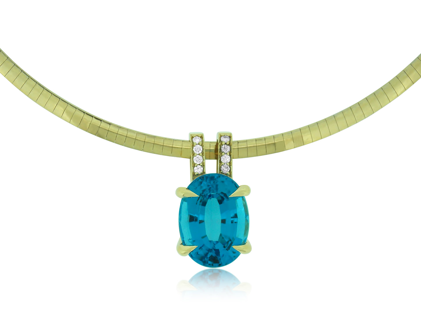 Topaz Diamond Custom Pendant