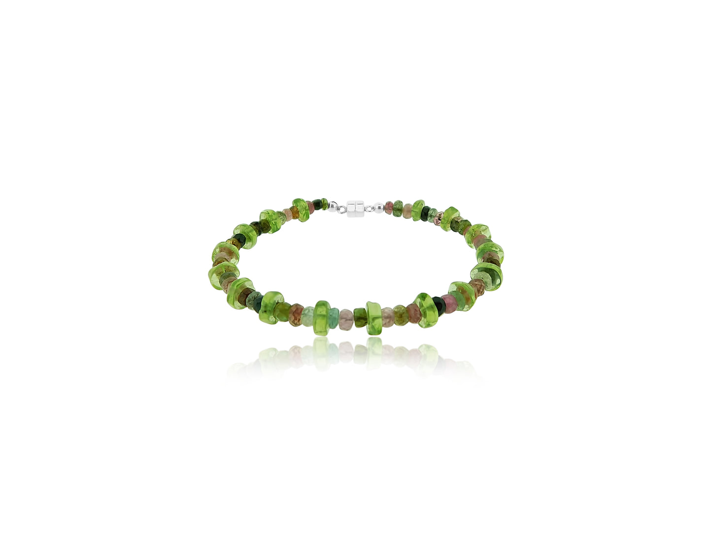 Tourmaline and Peridot Bracelet