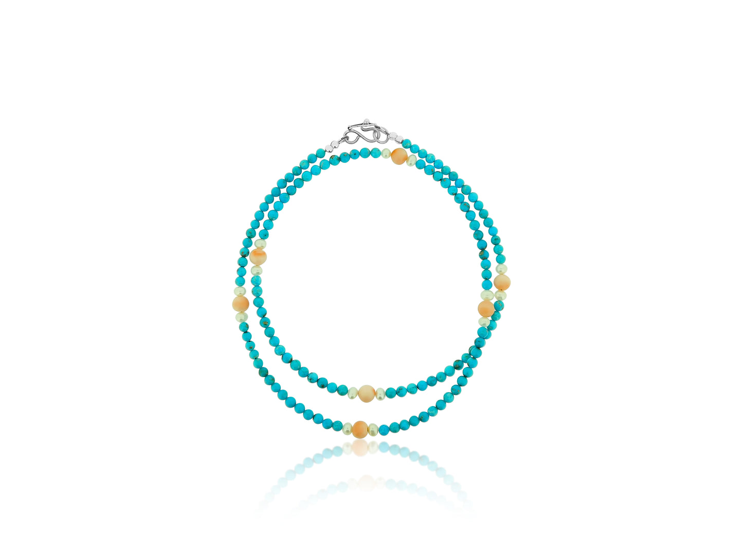 Turquoise Coral Pearl Strand