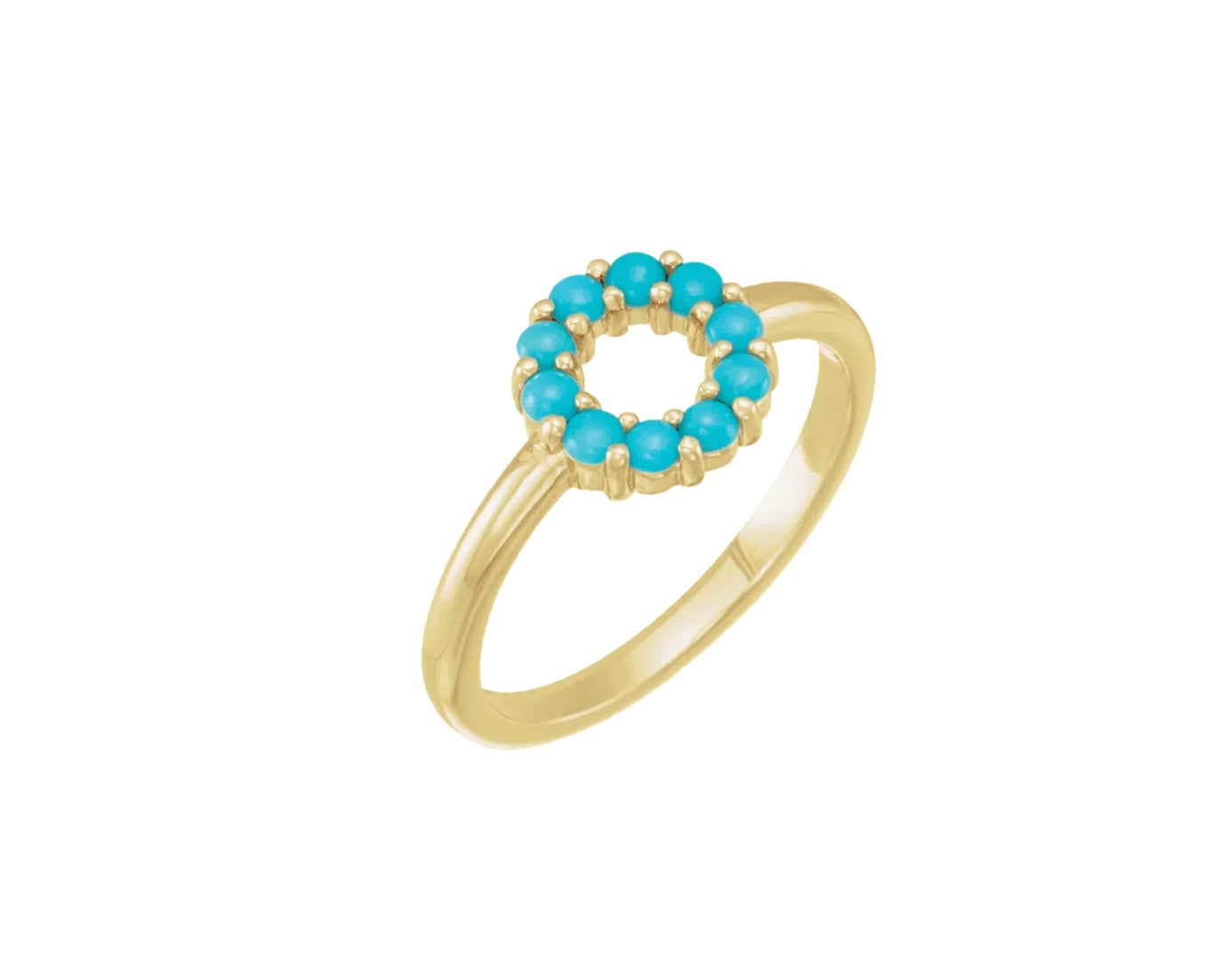 Turquoise Circle Ring