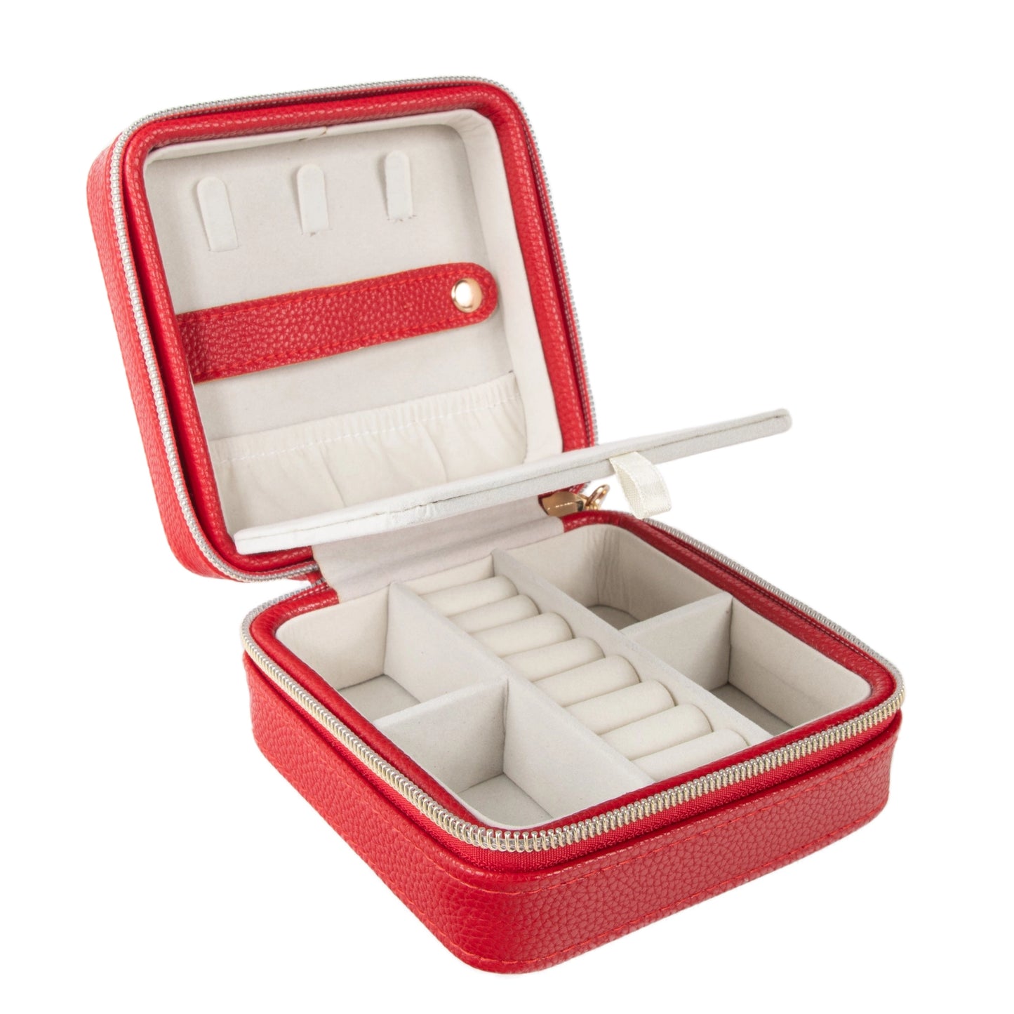 Red Travel Jewelry Case