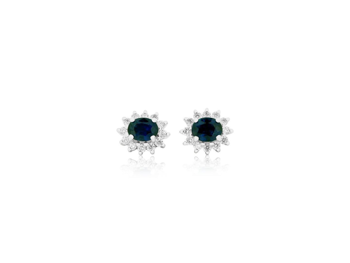Sapphire and Diamond Earrings