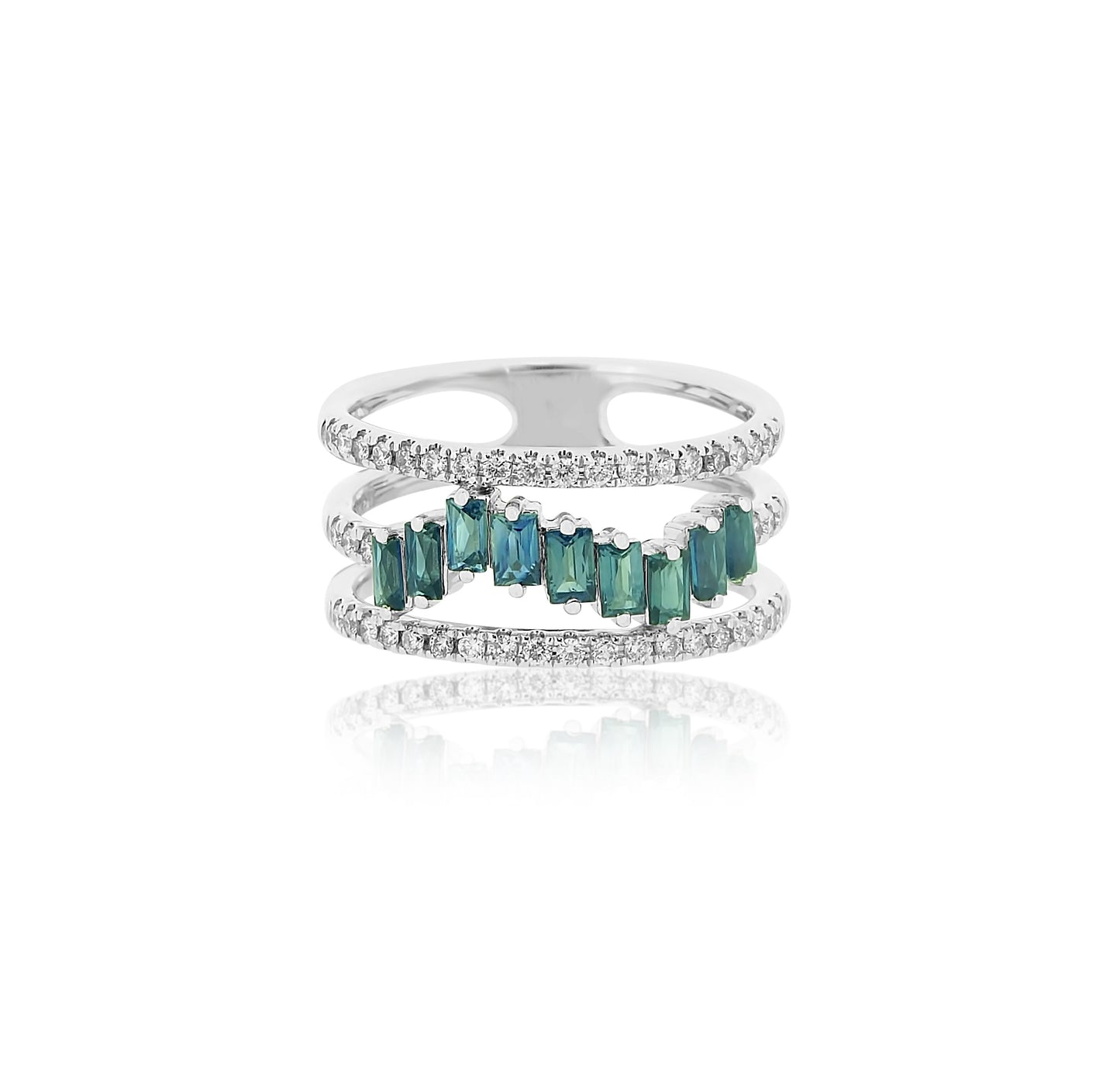 Sapphire Scattered Cigar Band