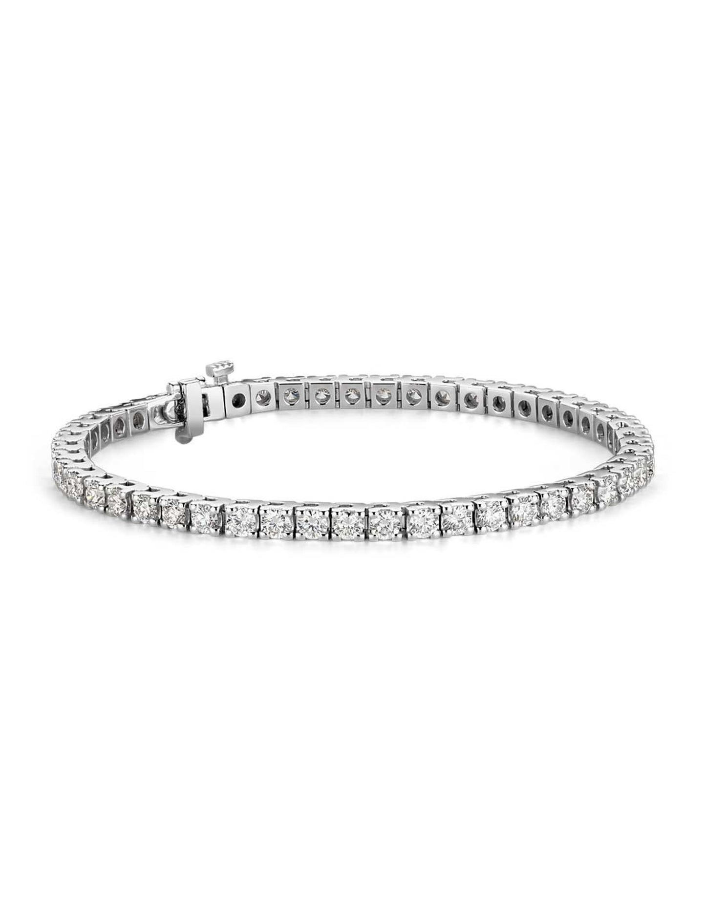 Three Carat Diamond Tennis Line Bracelet