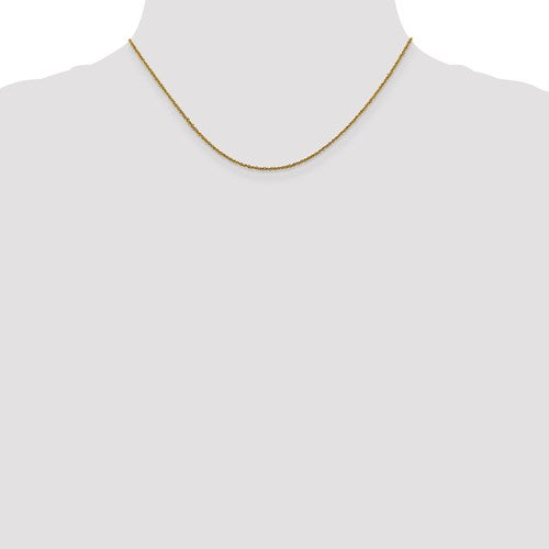 Yellow Gold Sparkle Short Chain