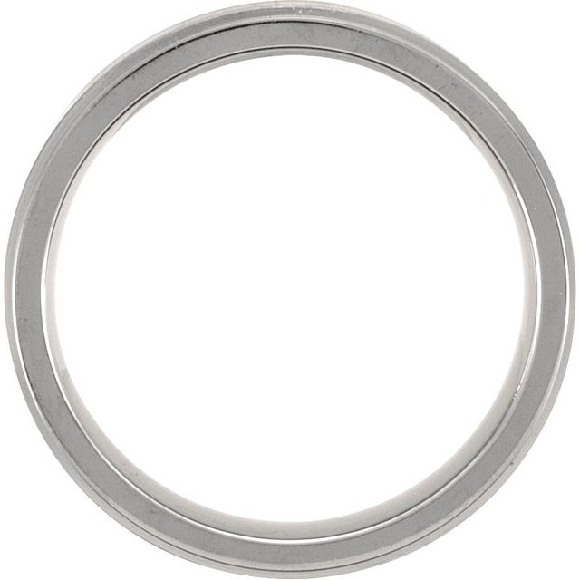 Titanium and Gold Inlay Flat Band