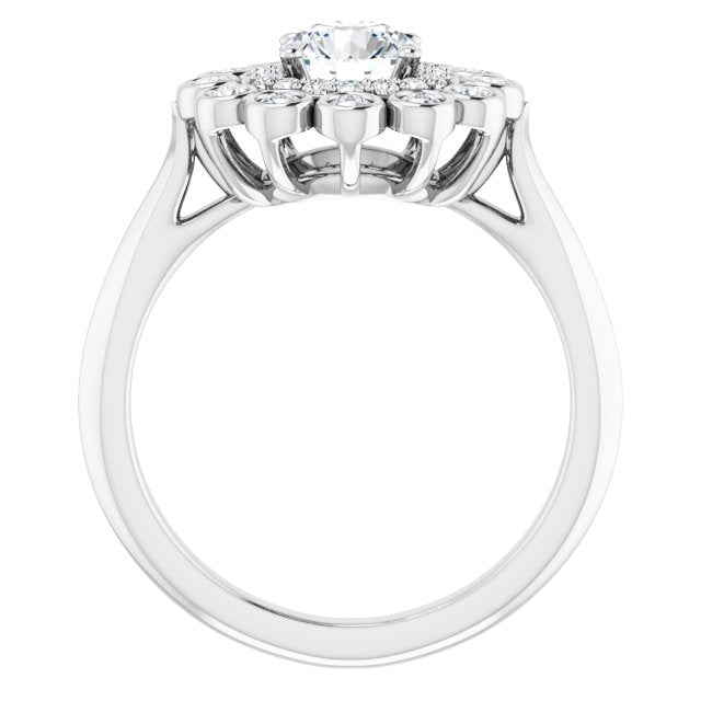 Double Halo Diamond Ring