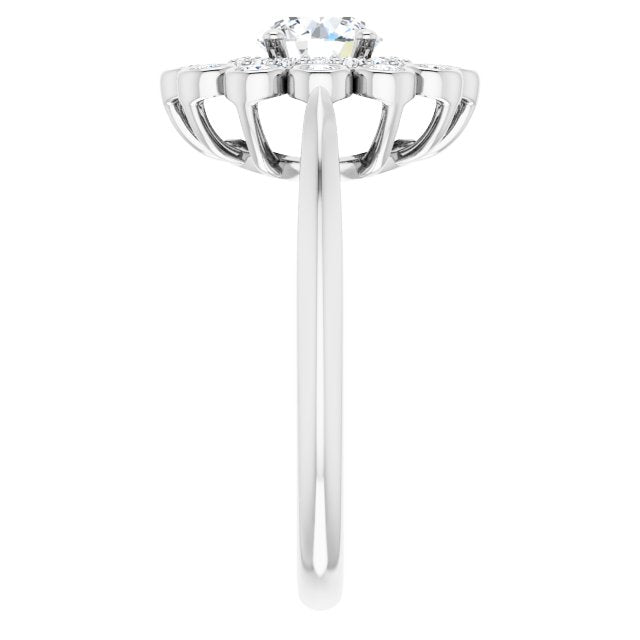 Double Halo Diamond Ring