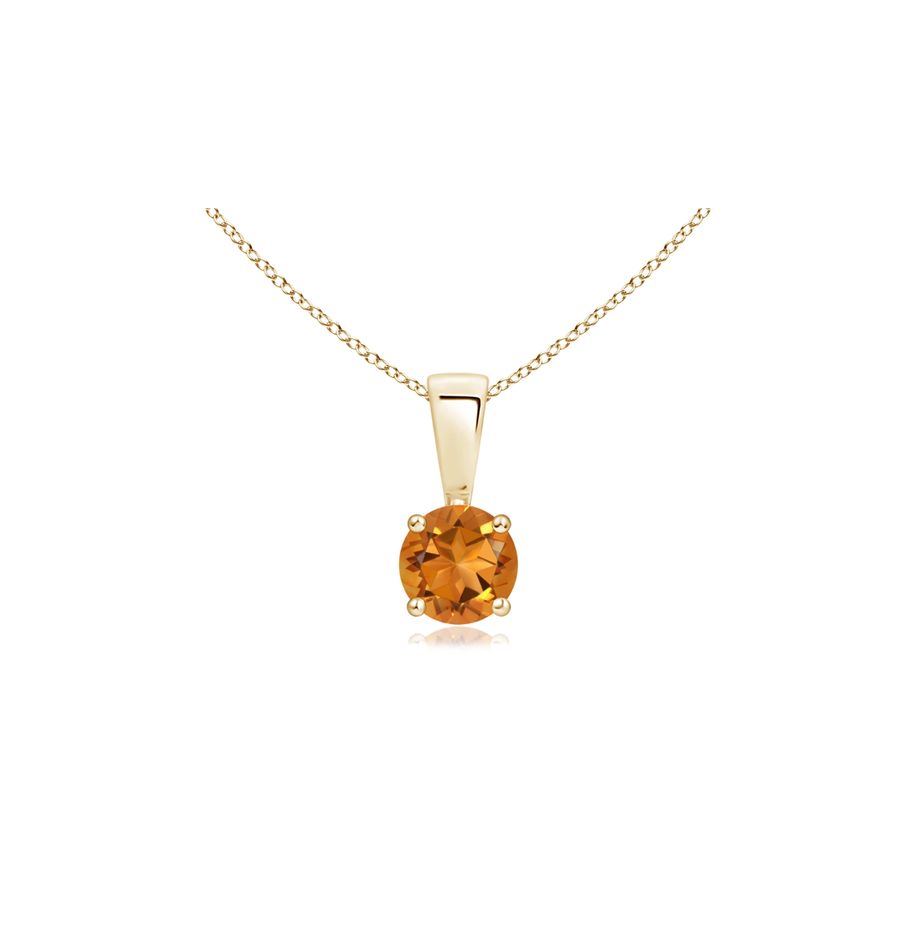 Citrine Gold Pendant