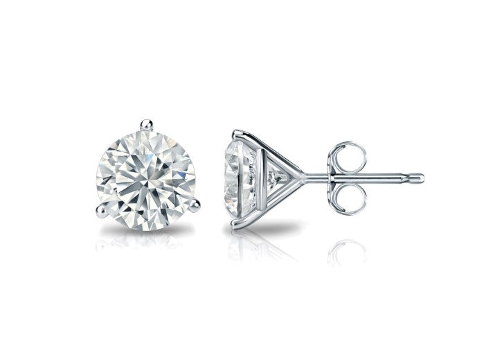 0.47 ct White Diamond Studs