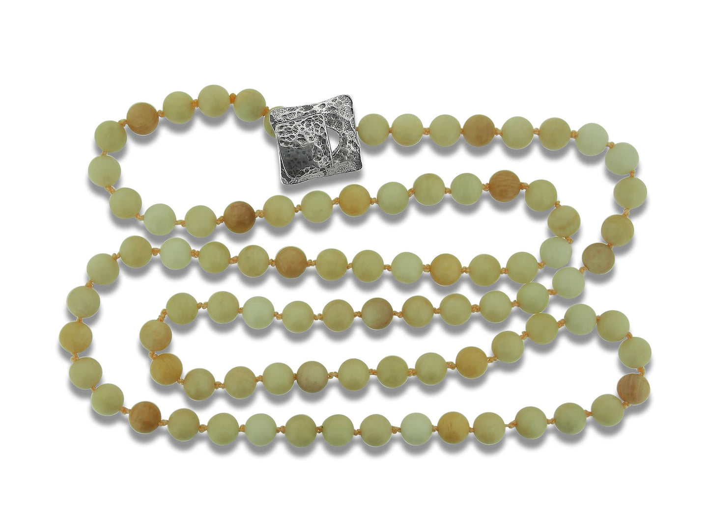 Feldspar Beaded Long Necklace