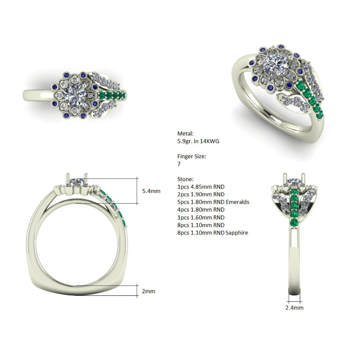 Forever Blooming Flower Ring