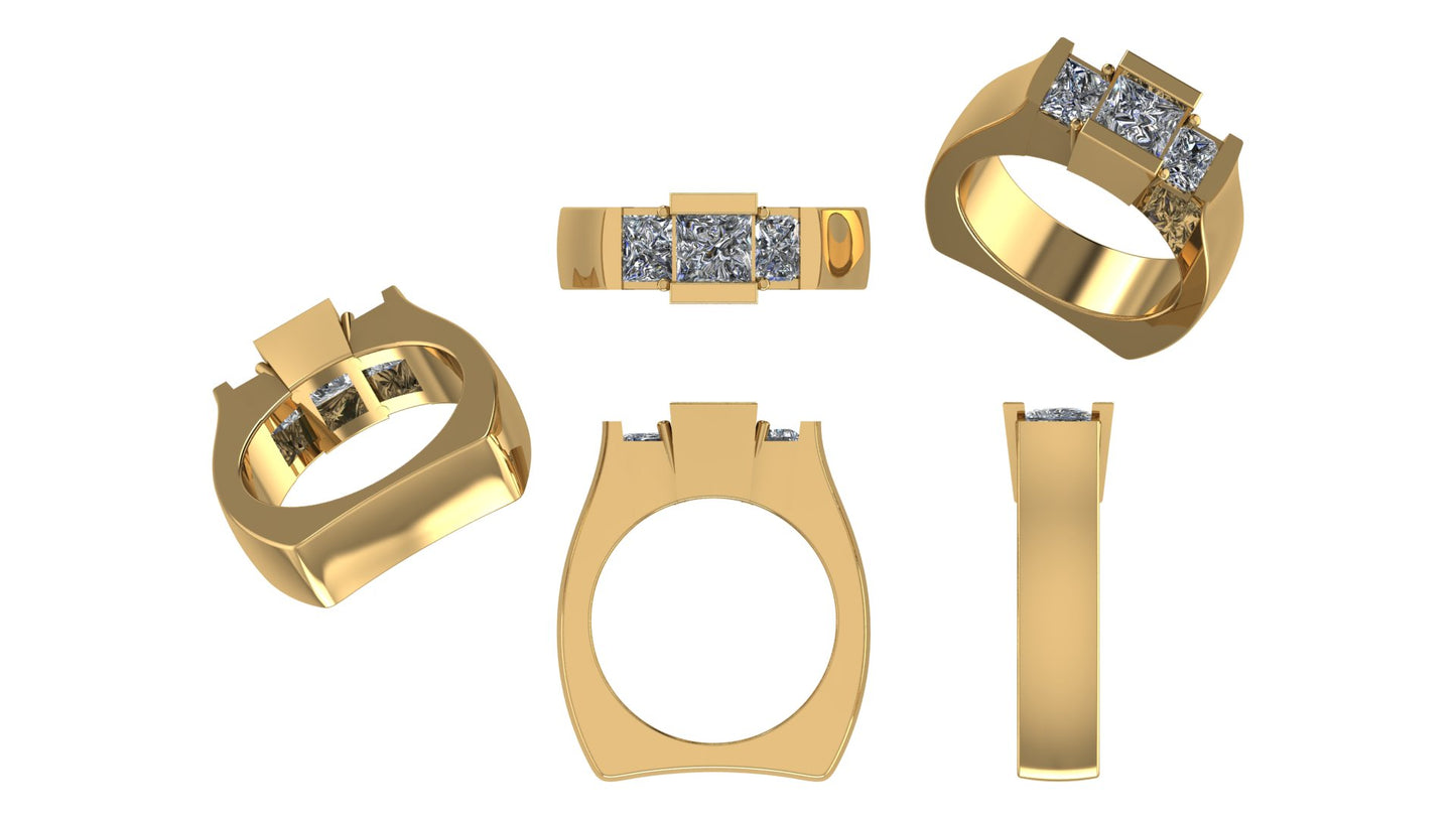 Triple The Love Ring