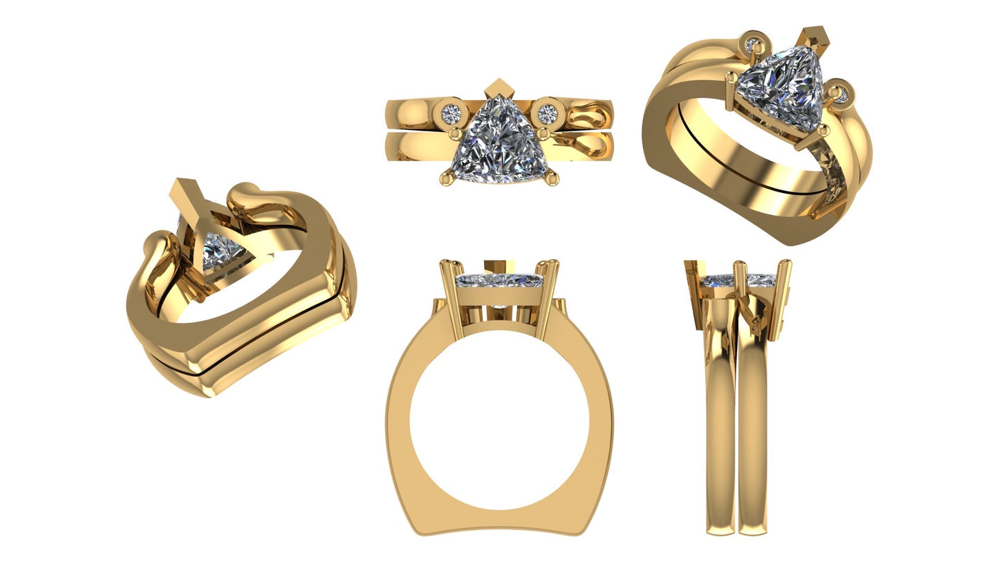 Trillion Ring with Double The Fun