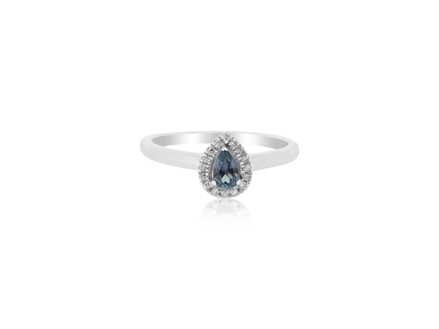 Alexandrite and Diamond Ring