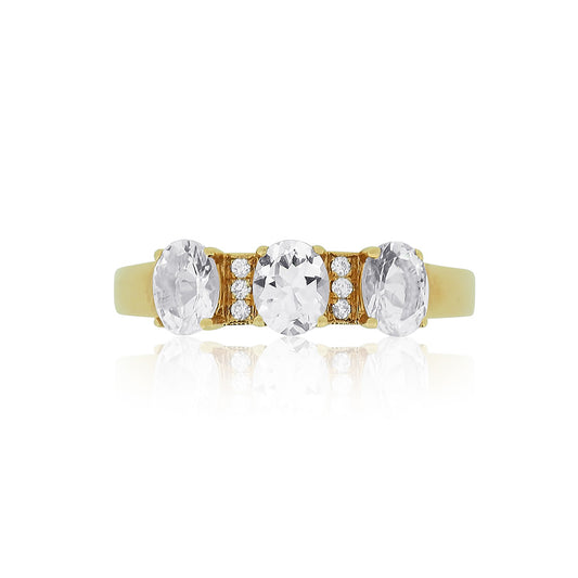 Custom Morganite and Diamond Ring