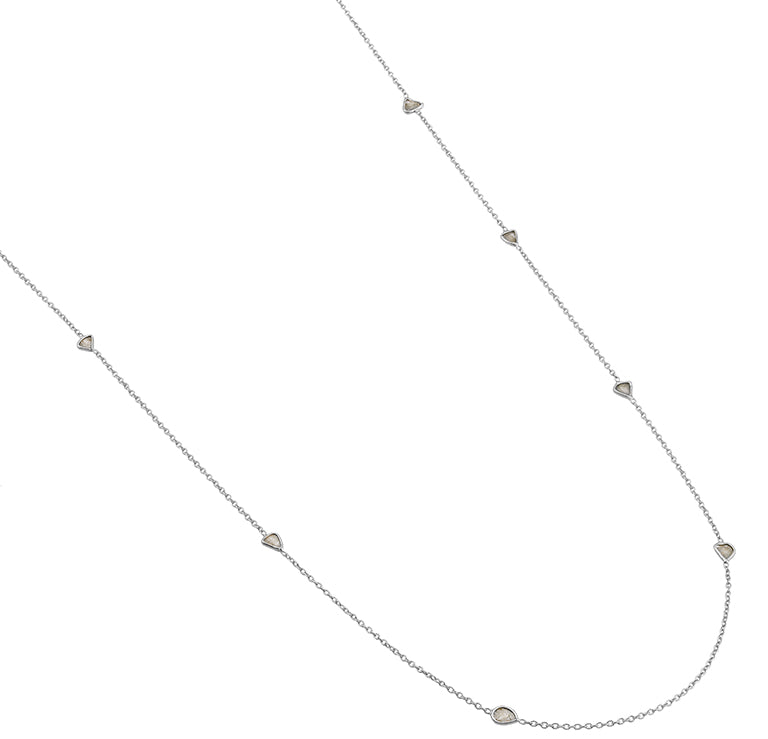 Diamond Slice Long Necklace