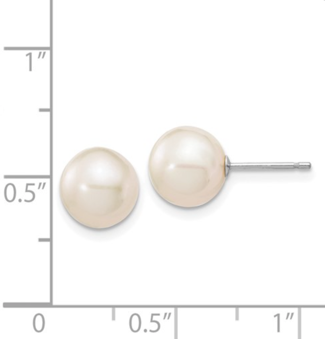 Freshwater Pearl Earrings 8mm