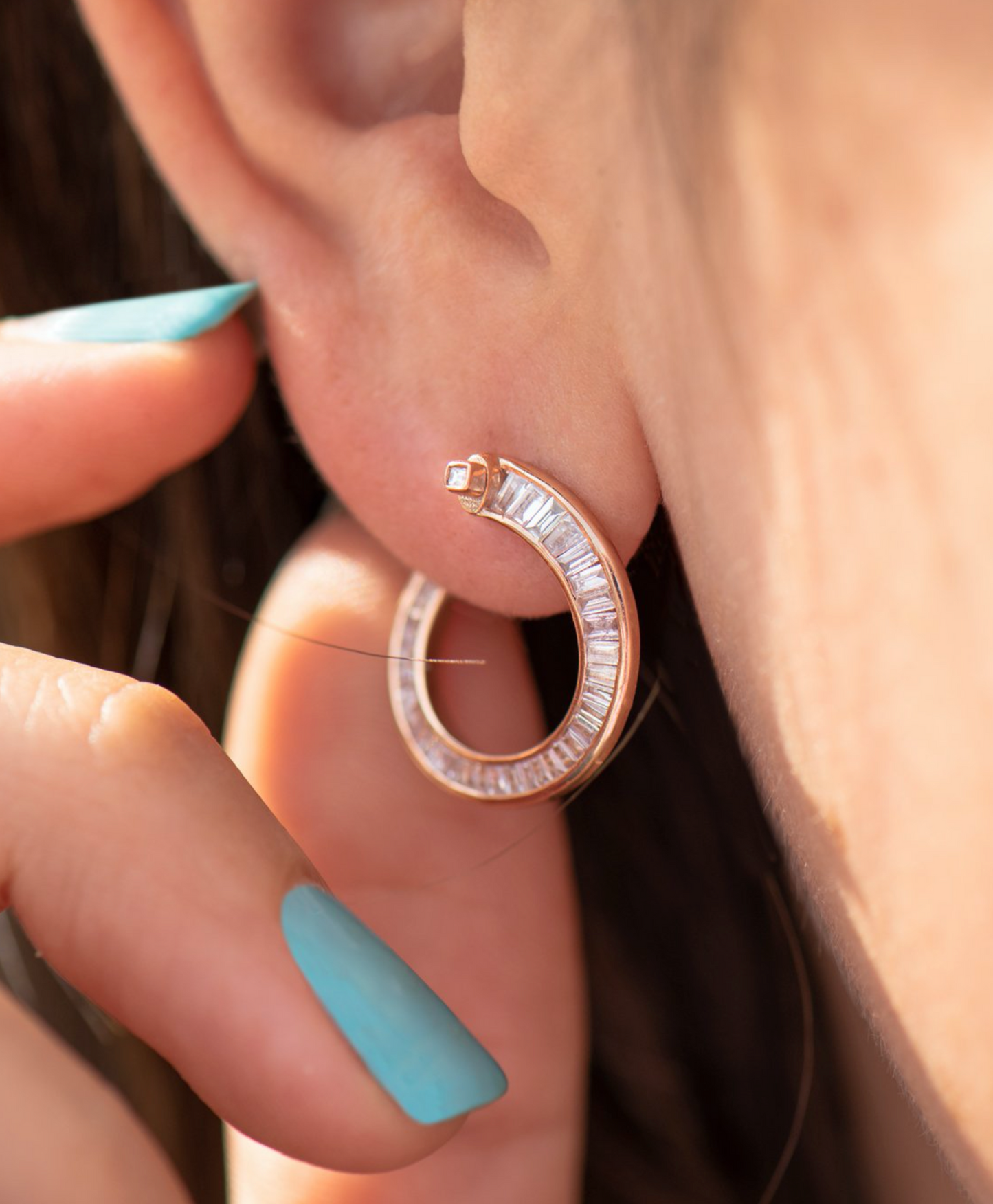 Spiral Diamond Earrings
