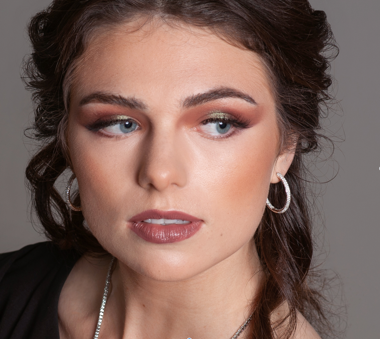 Diamond Hoop Earrings Paved