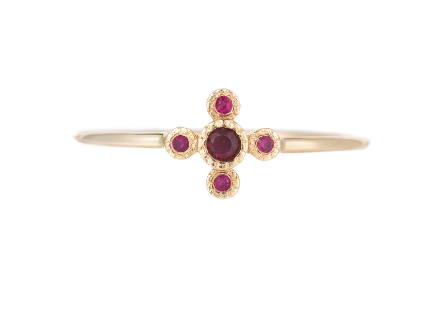 Ruby Flora Ring