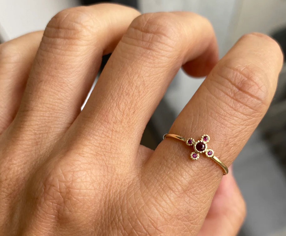 Ruby Flora Ring