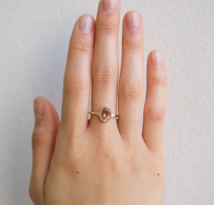 Sunstone Deco Ring