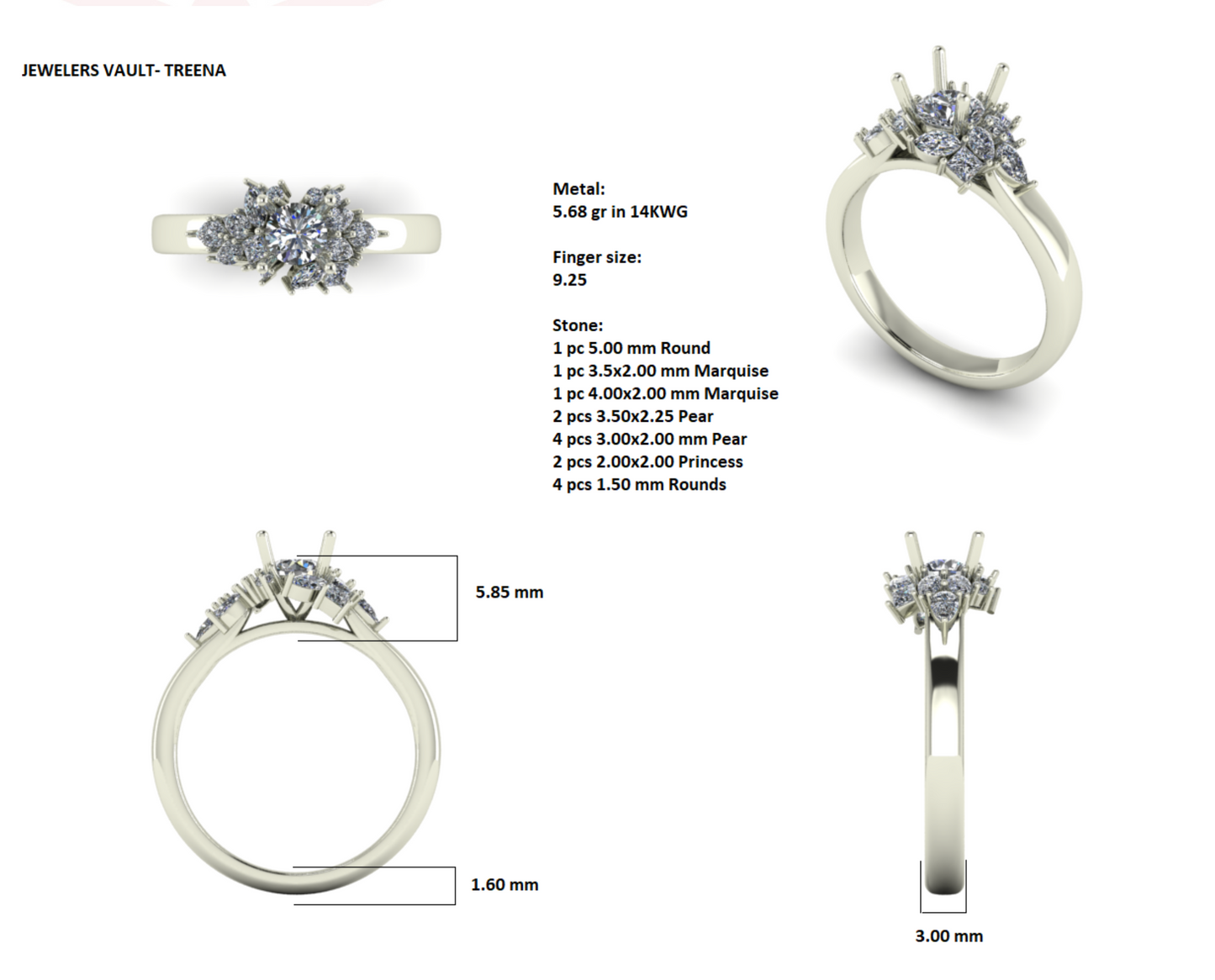 Custom Floral Wedding Set