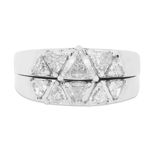 Custom Triangle Cut Engagement Ring