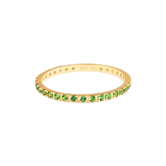 Tsavorite Eternity Band