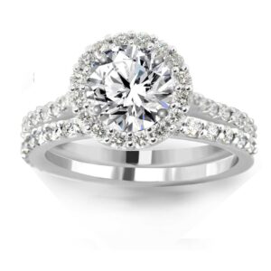 Classic Diamond Halo Set