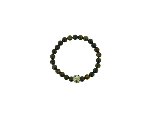 Bronzite Beaded Bracelet