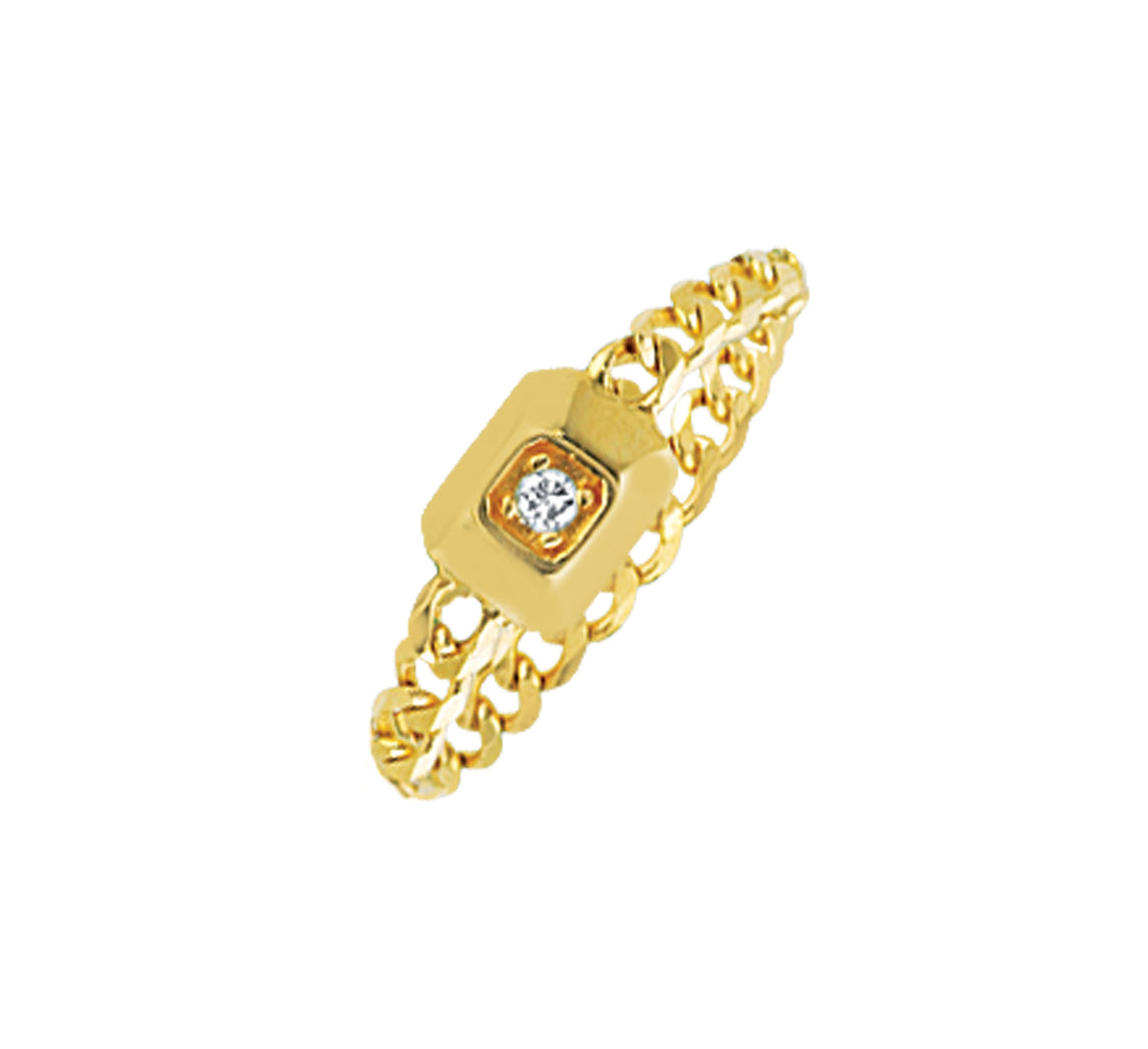 Chain Diamond Ring
