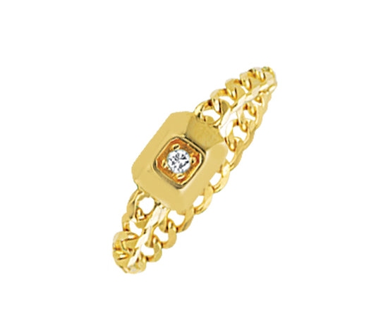 Chain Diamond Ring