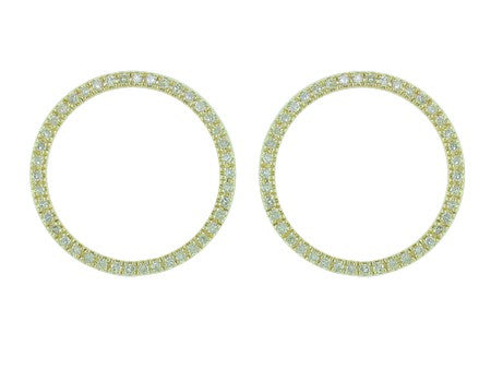 Front Diamond Hoops