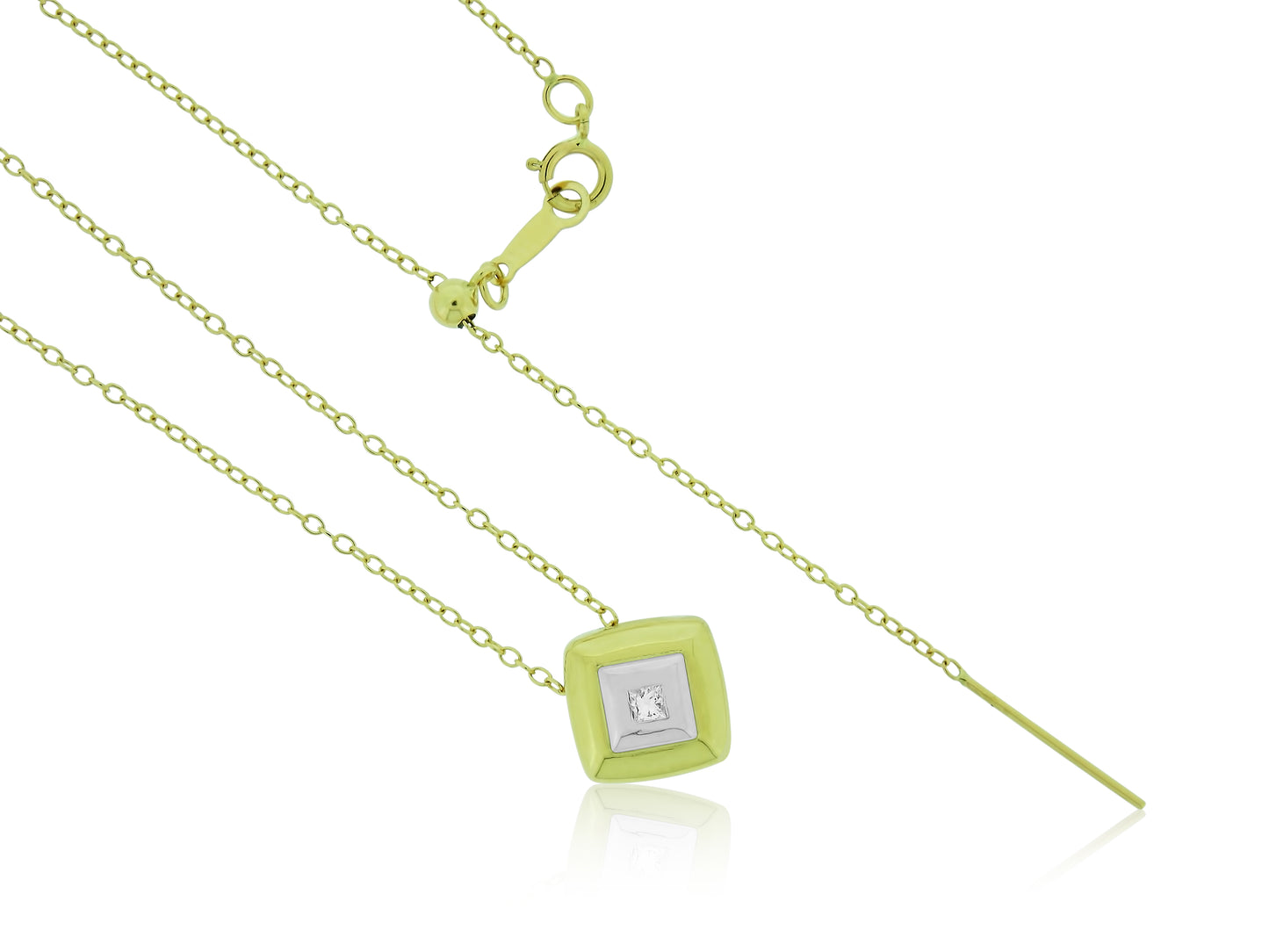 Princess Cut Diamond Pendant