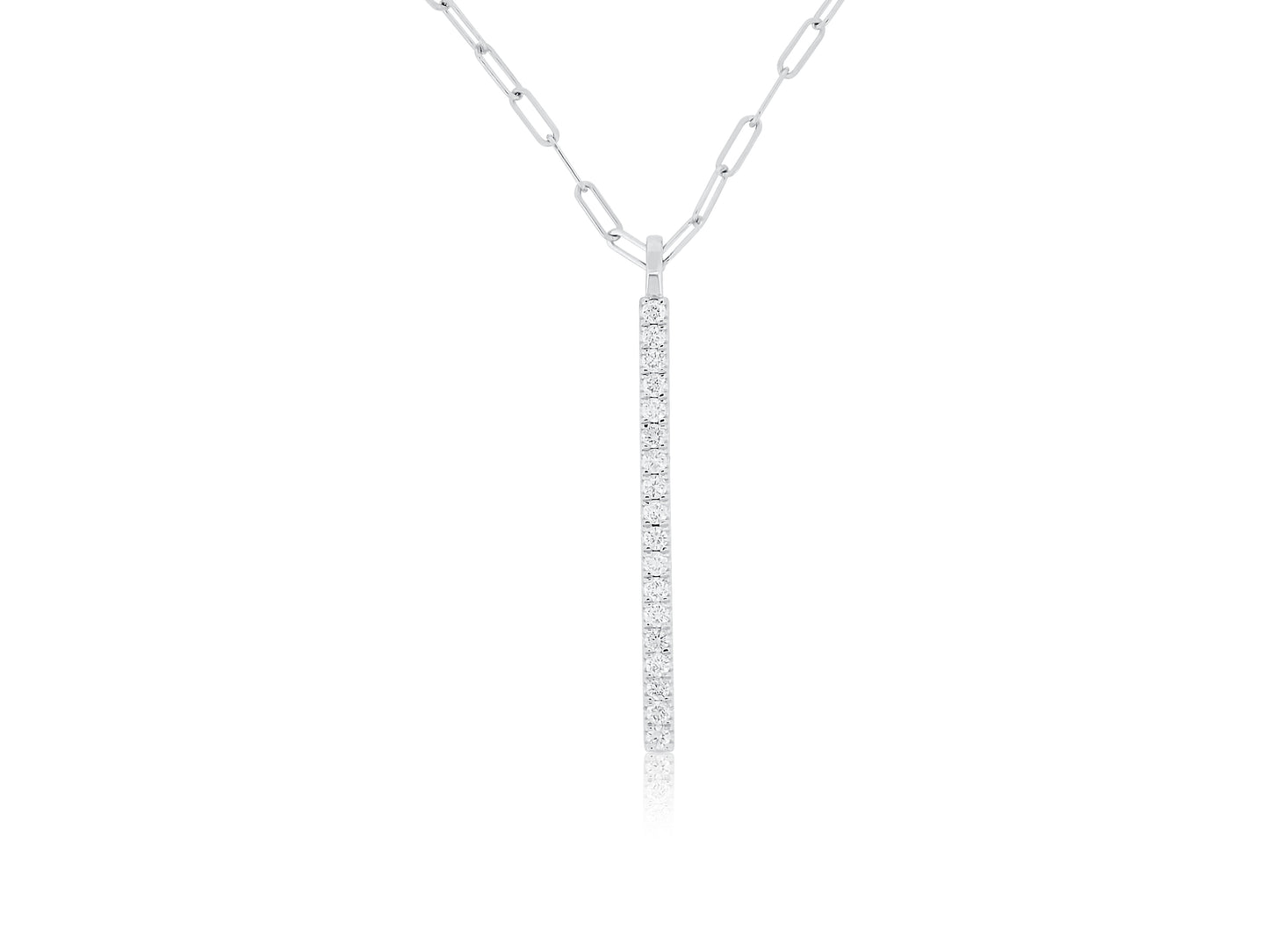 Diamond Vertical Drop Pendant