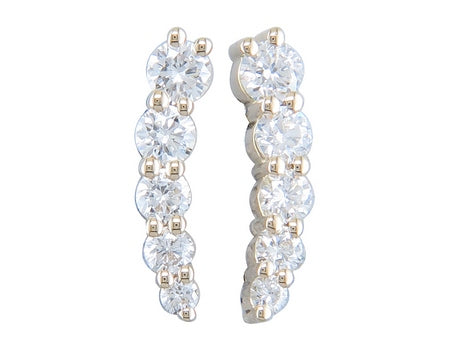 Diamond Climber Earrings