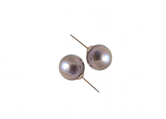 Bronze Natural Color Pearl Earrings