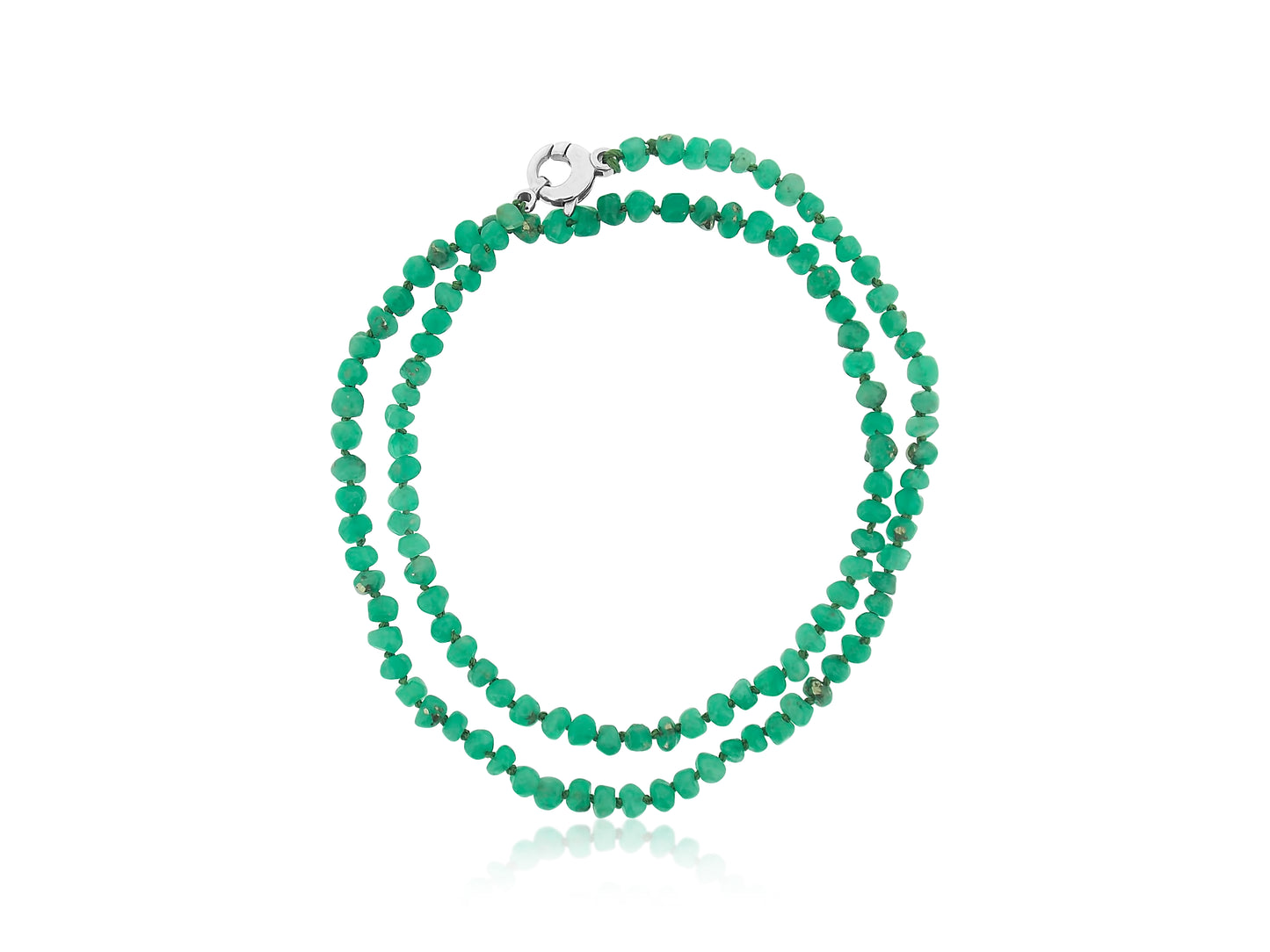 Emerald Nugget Nekclace