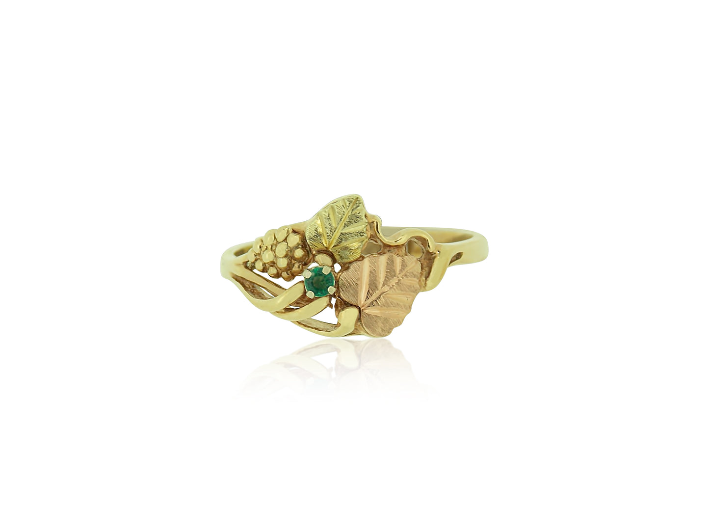 Black Hills Gold Emerald Ring