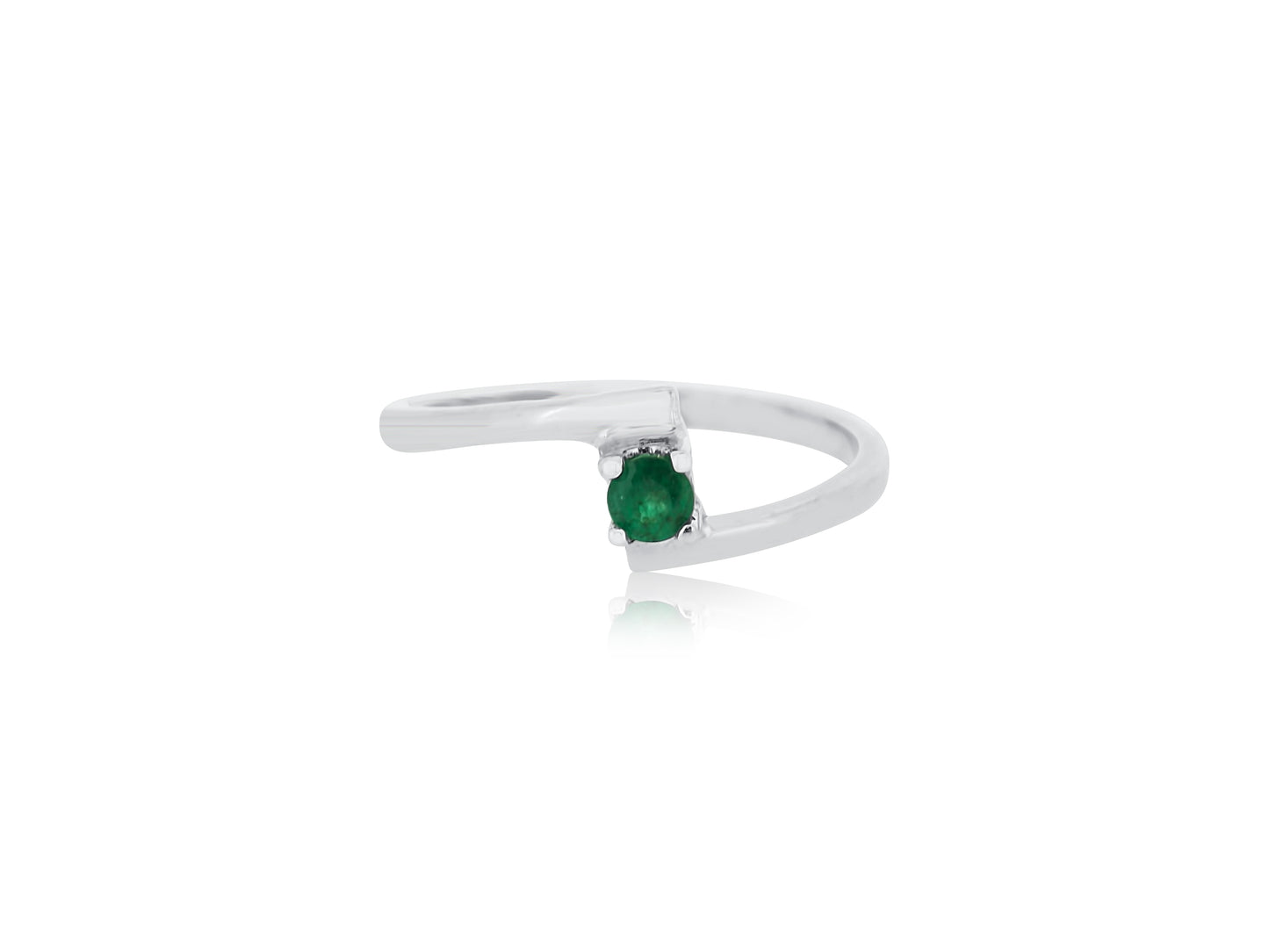Birthstone Emerald Stacking Ring