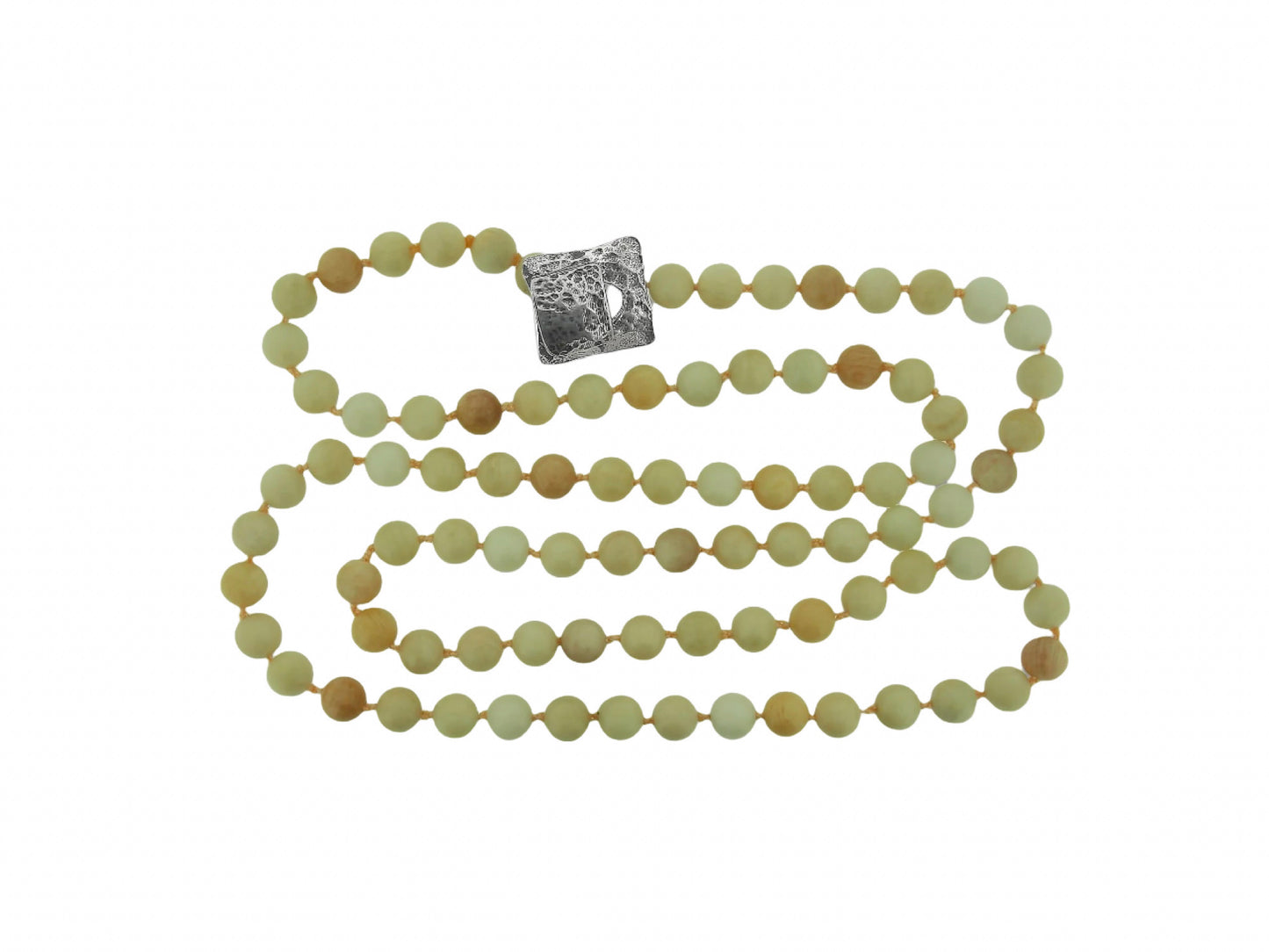 Feldspar Beaded Long Necklace