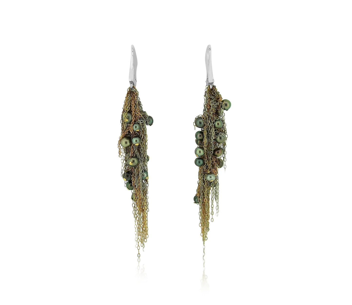 Tahitian Pearl Fringe Earrings