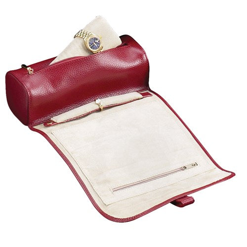 Leather Travel Jewelry Roll