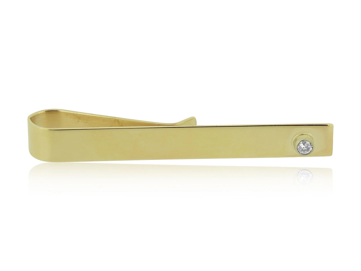 Gold and Diamond Tie Bar