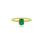 Emerald Solitaire in Yellow Gold