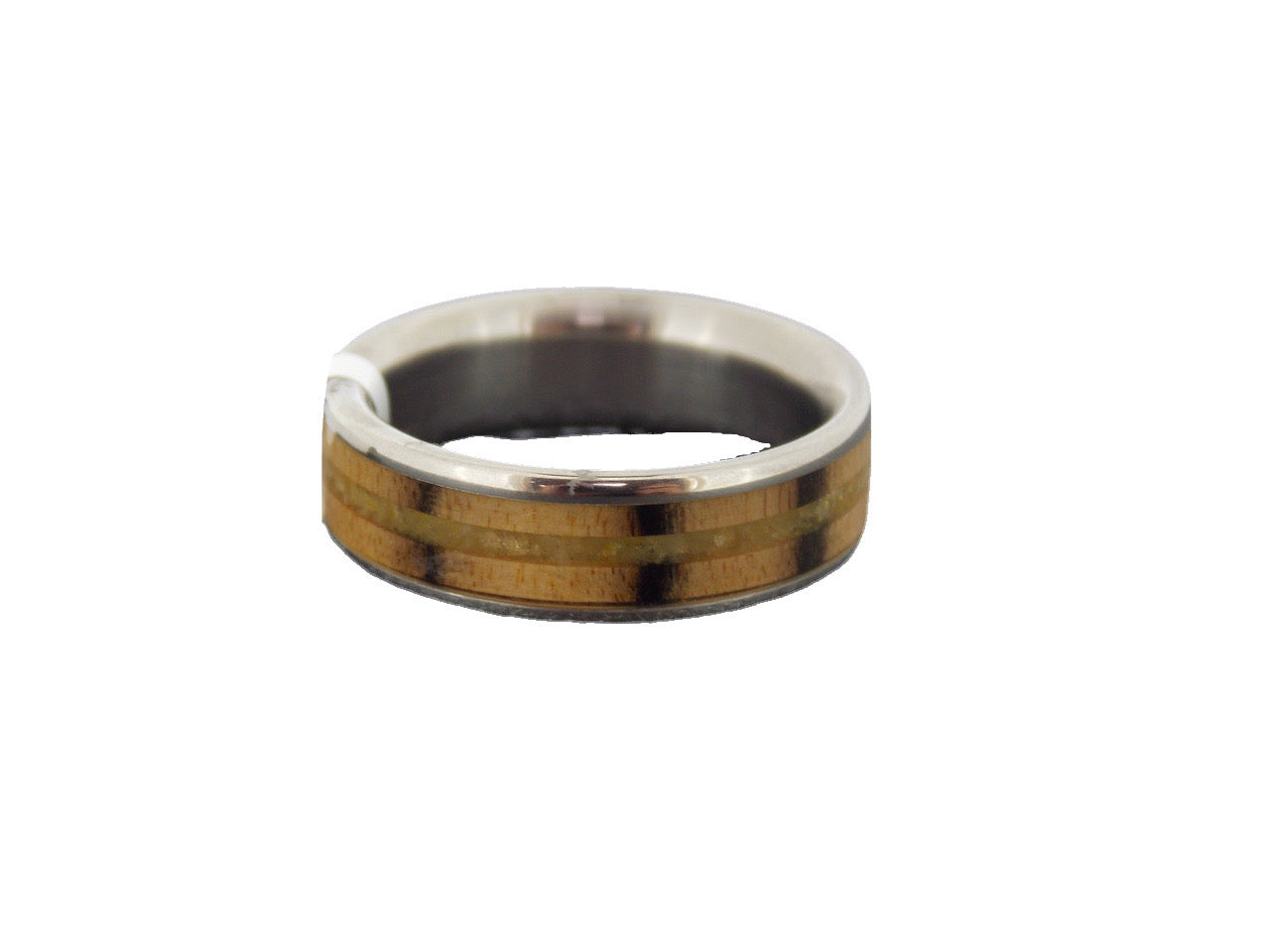 Wood Inlay Titanium Band