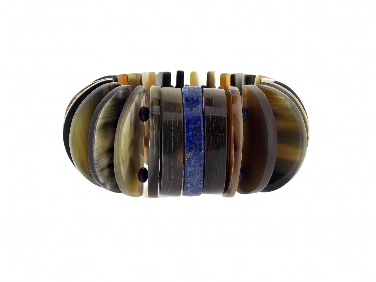 Lapis and Buffalo Horn Bracelet